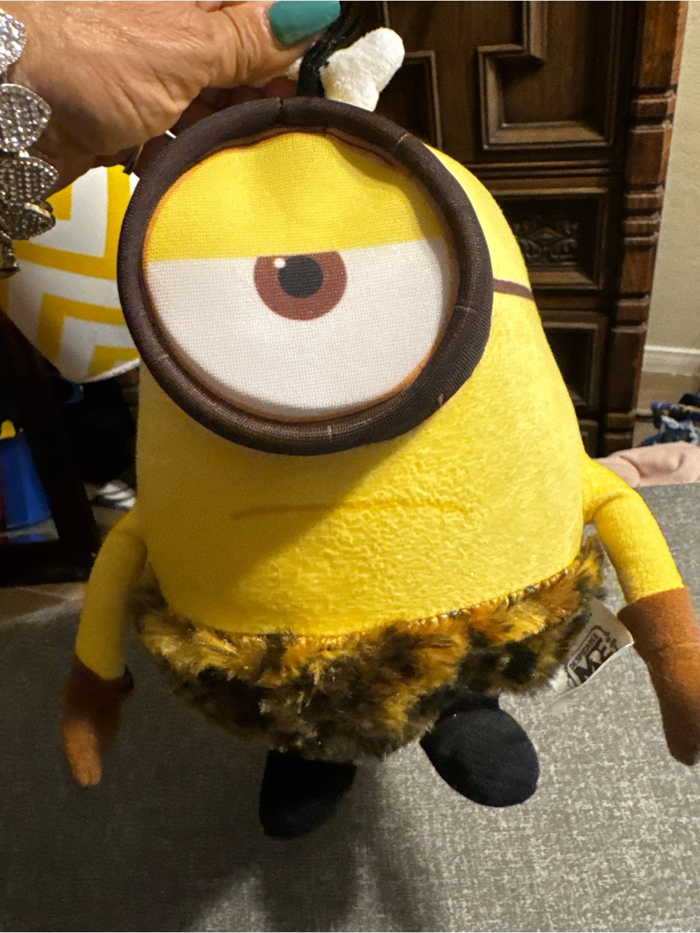 Yellow One-Eyed Plush Character Toy - Soft Cuddly Stuffed Animal